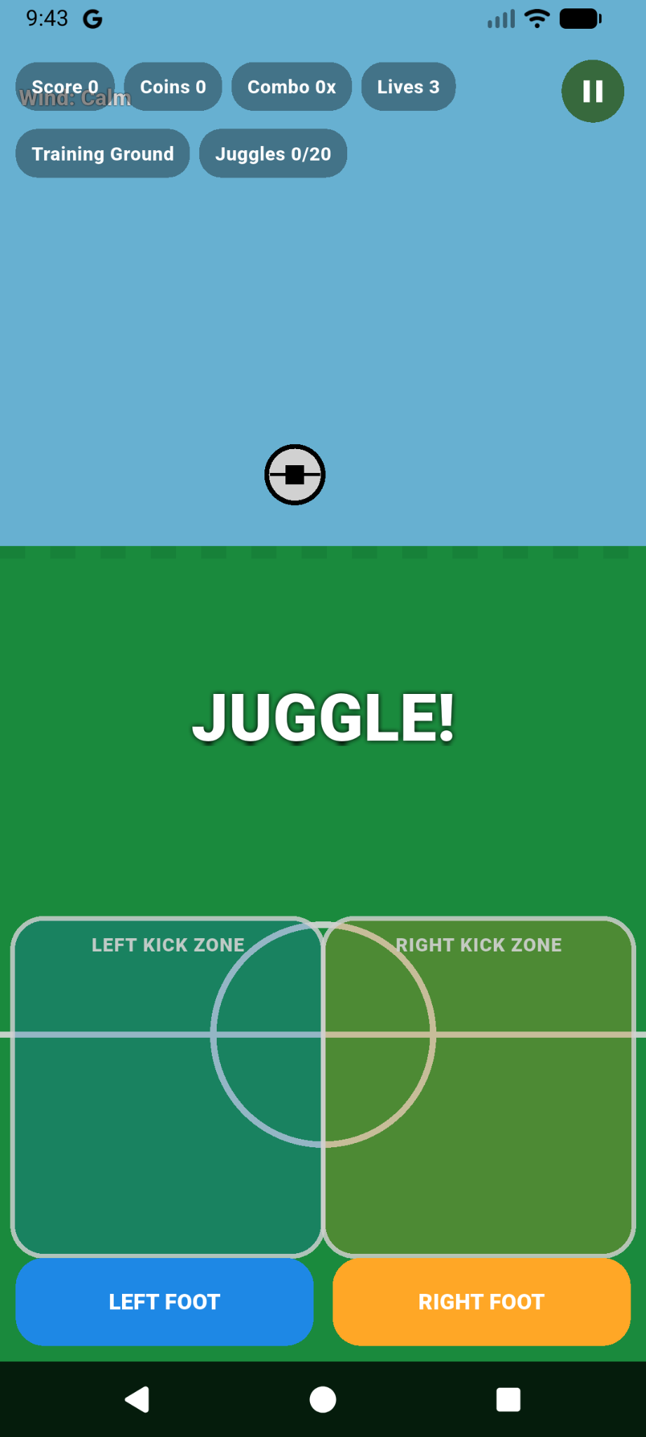 Pixel Football Juggler gameplay screenshot